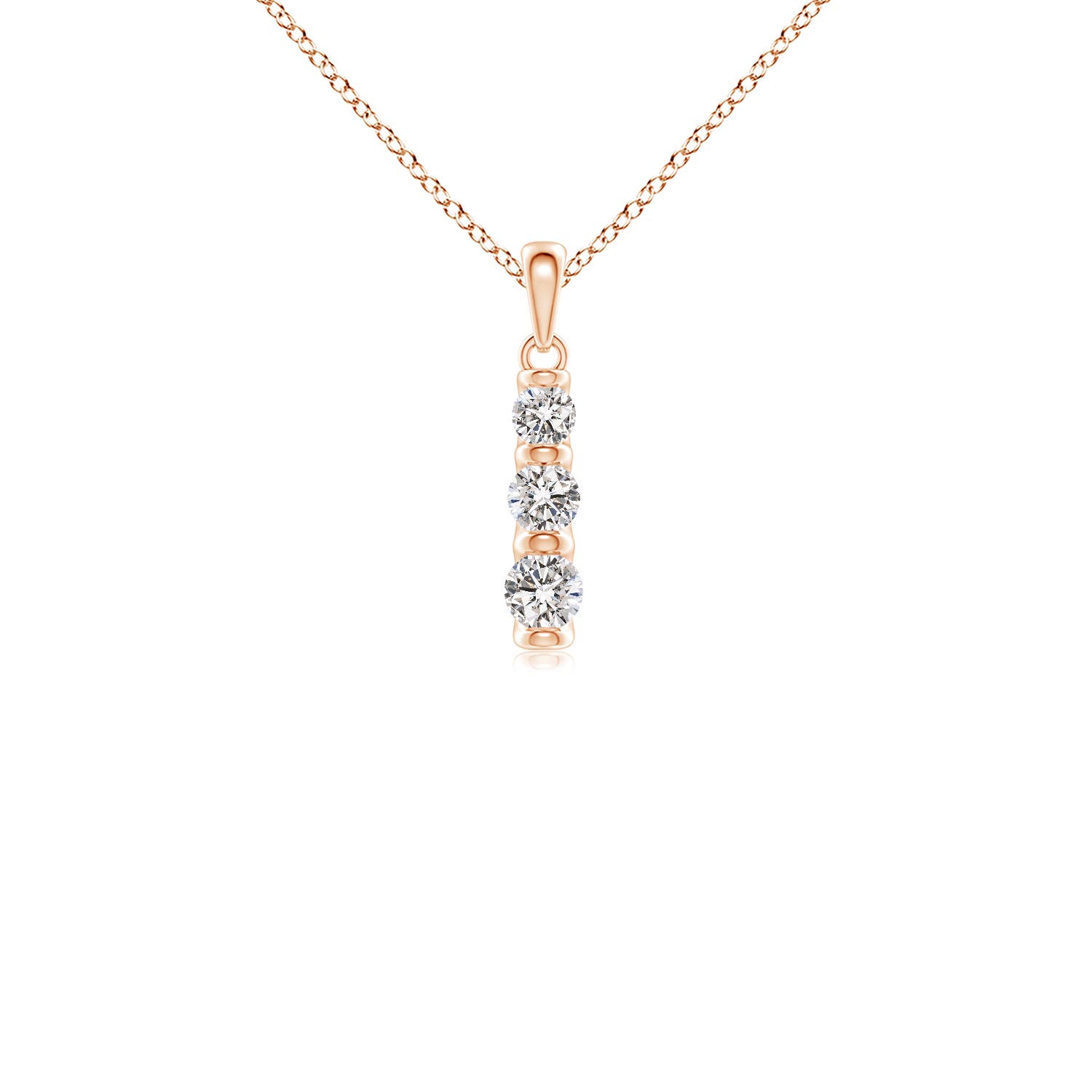 I-J, I1-I2 / 0.41 CT / 14 KT Rose Gold