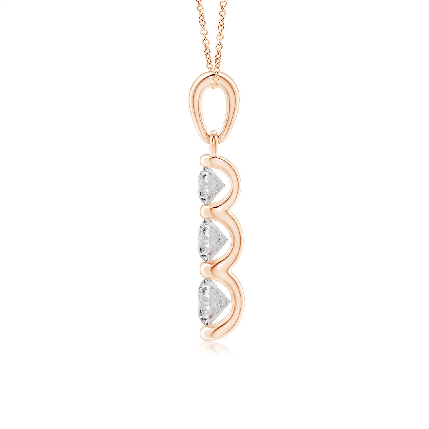 I-J, I1-I2 / 0.41 CT / 14 KT Rose Gold