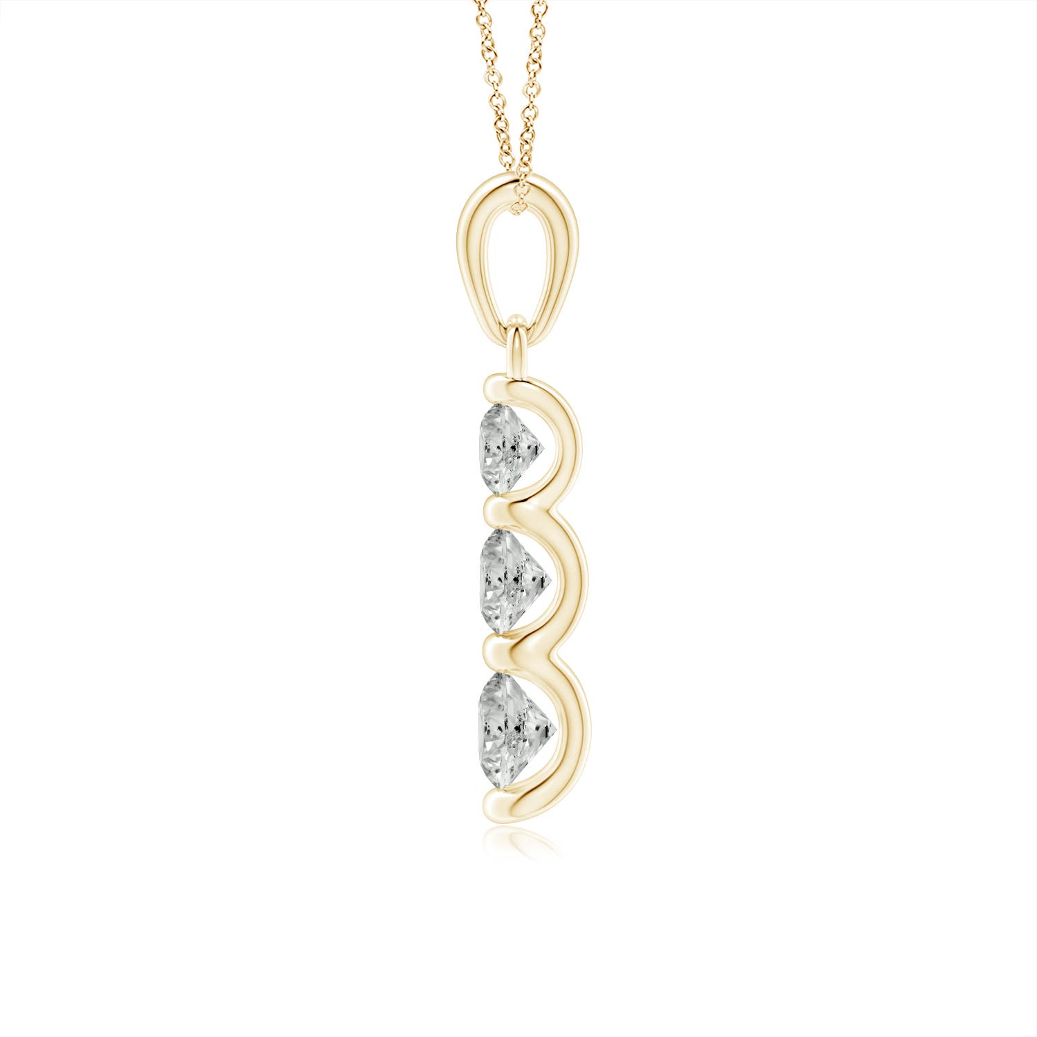 K, I3 / 0.41 CT / 14 KT Yellow Gold