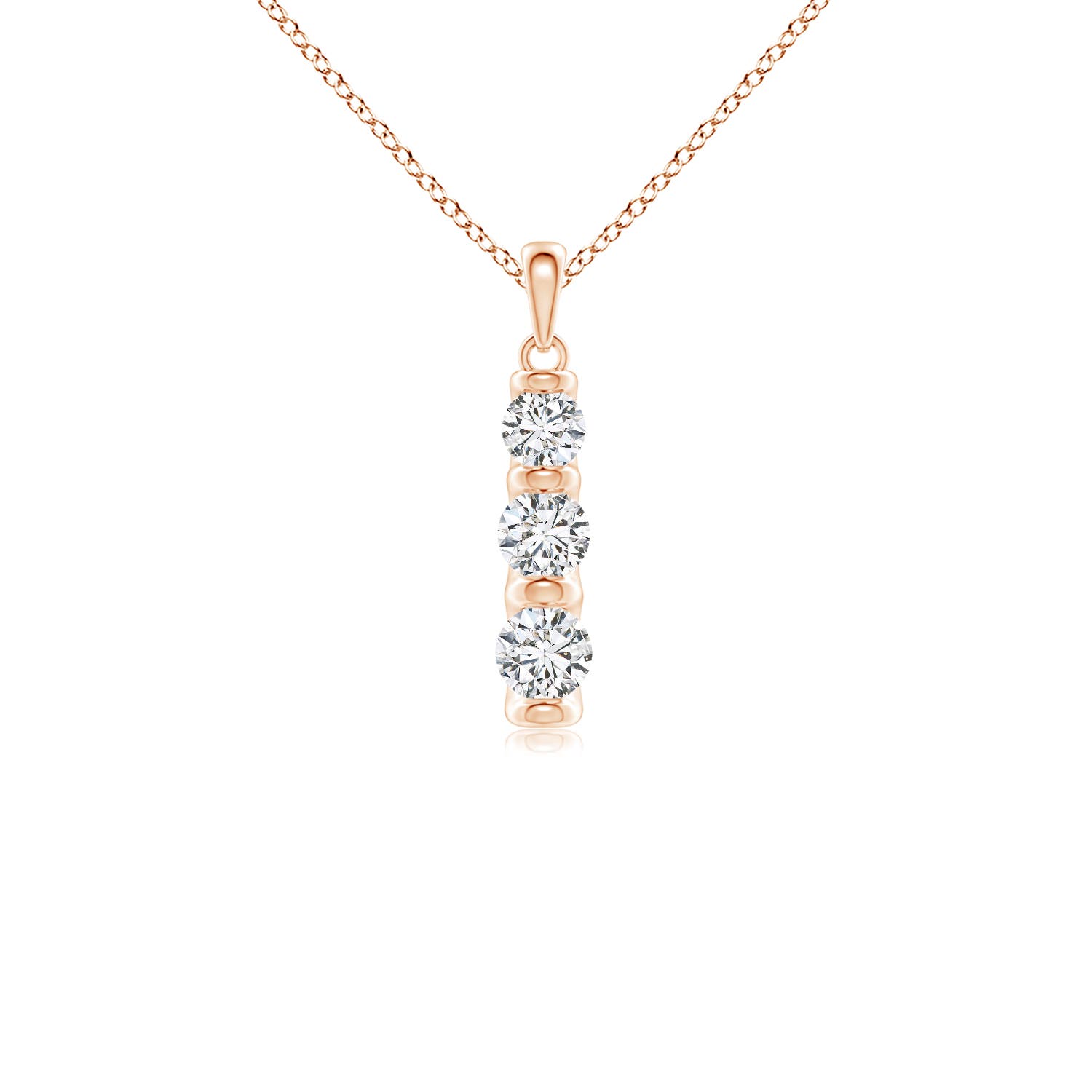 H, SI2 / 0.78 CT / 14 KT Rose Gold