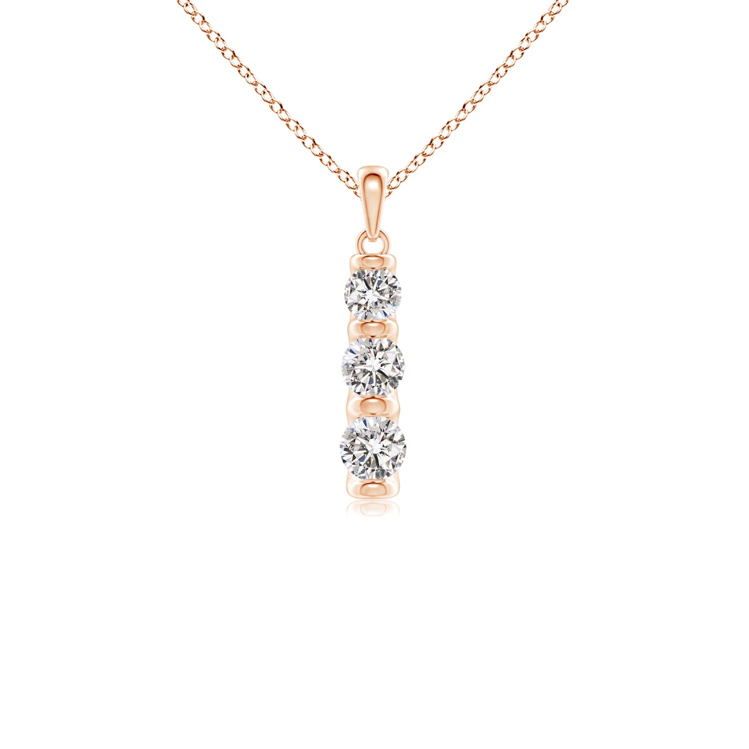 I-J, I1-I2 / 0.78 CT / 14 KT Rose Gold