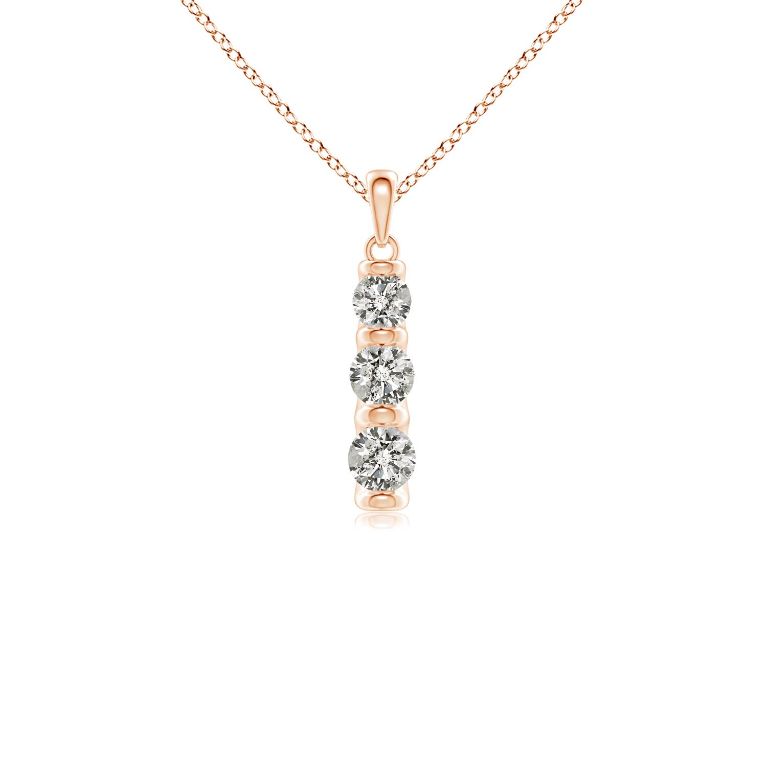 K, I3 / 0.78 CT / 14 KT Rose Gold