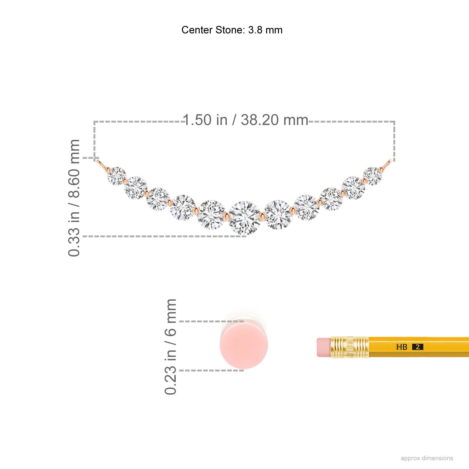 H, SI2 / 1.03 CT / 14 KT Rose Gold