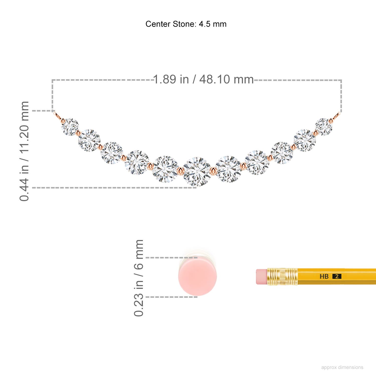 H, SI2 / 1.99 CT / 14 KT Rose Gold