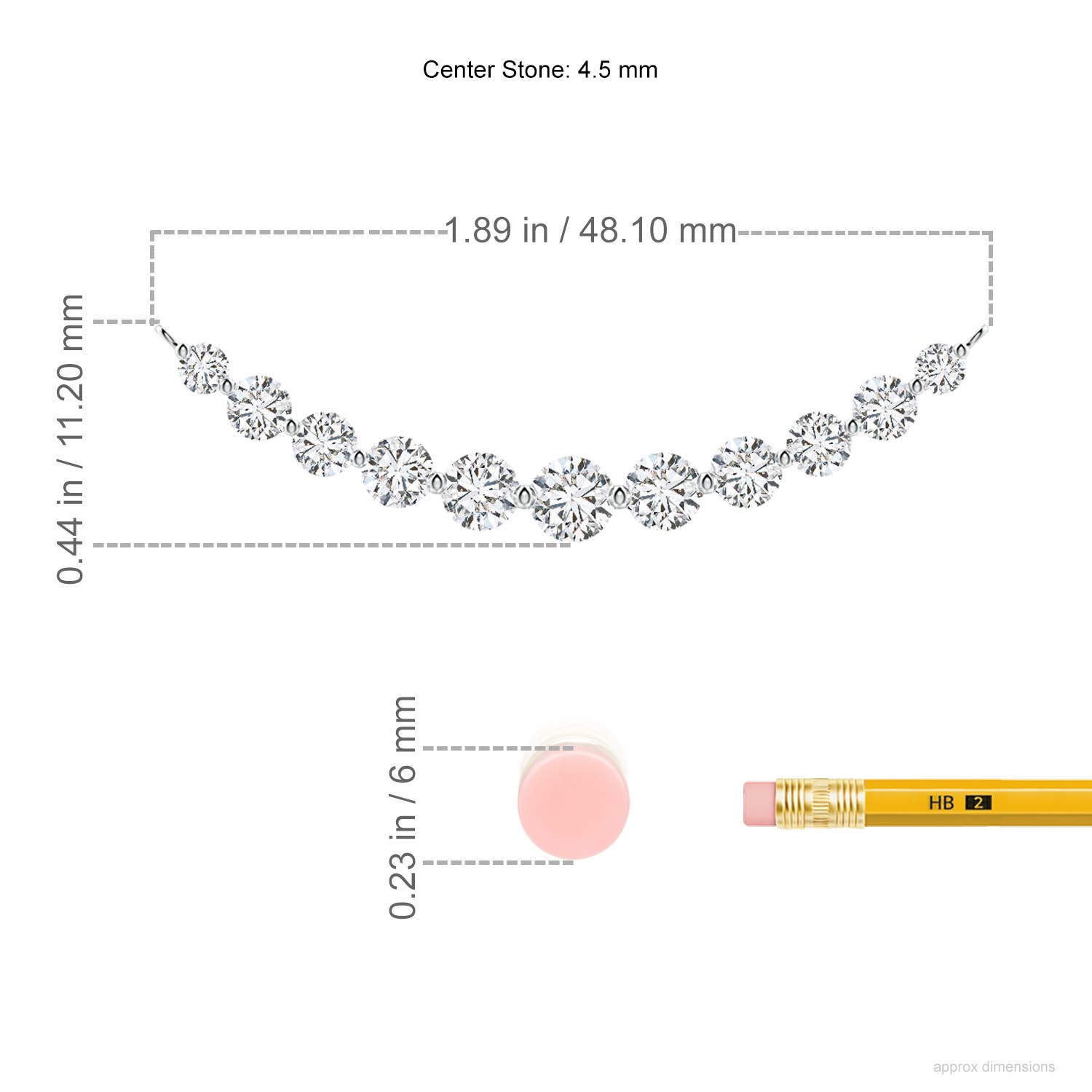 H, SI2 / 1.99 CT / 14 KT White Gold