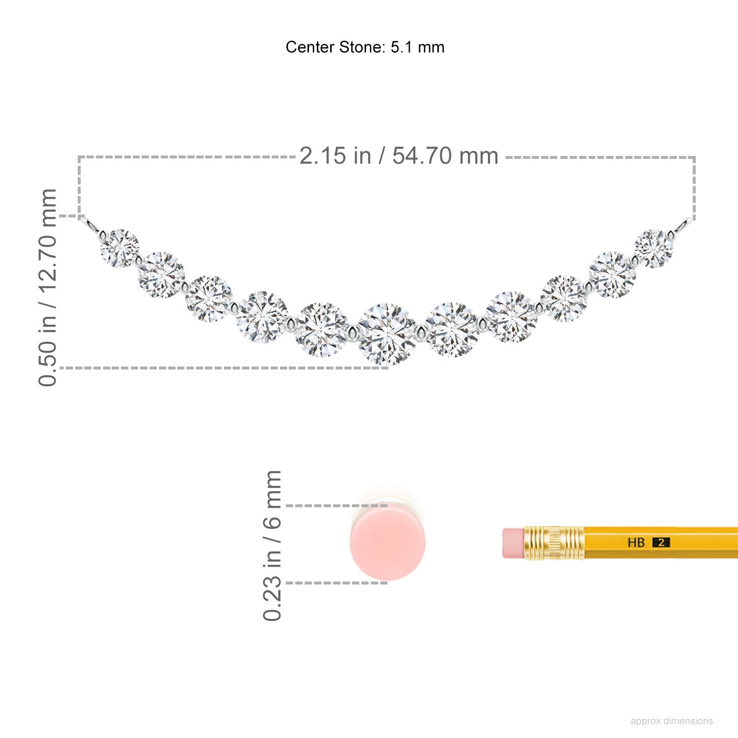 H, SI2 / 3.03 CT / 14 KT White Gold