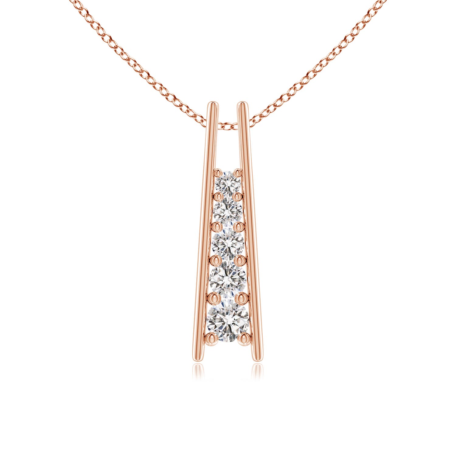 I-J, I1-I2 / 0.52 CT / 14 KT Rose Gold