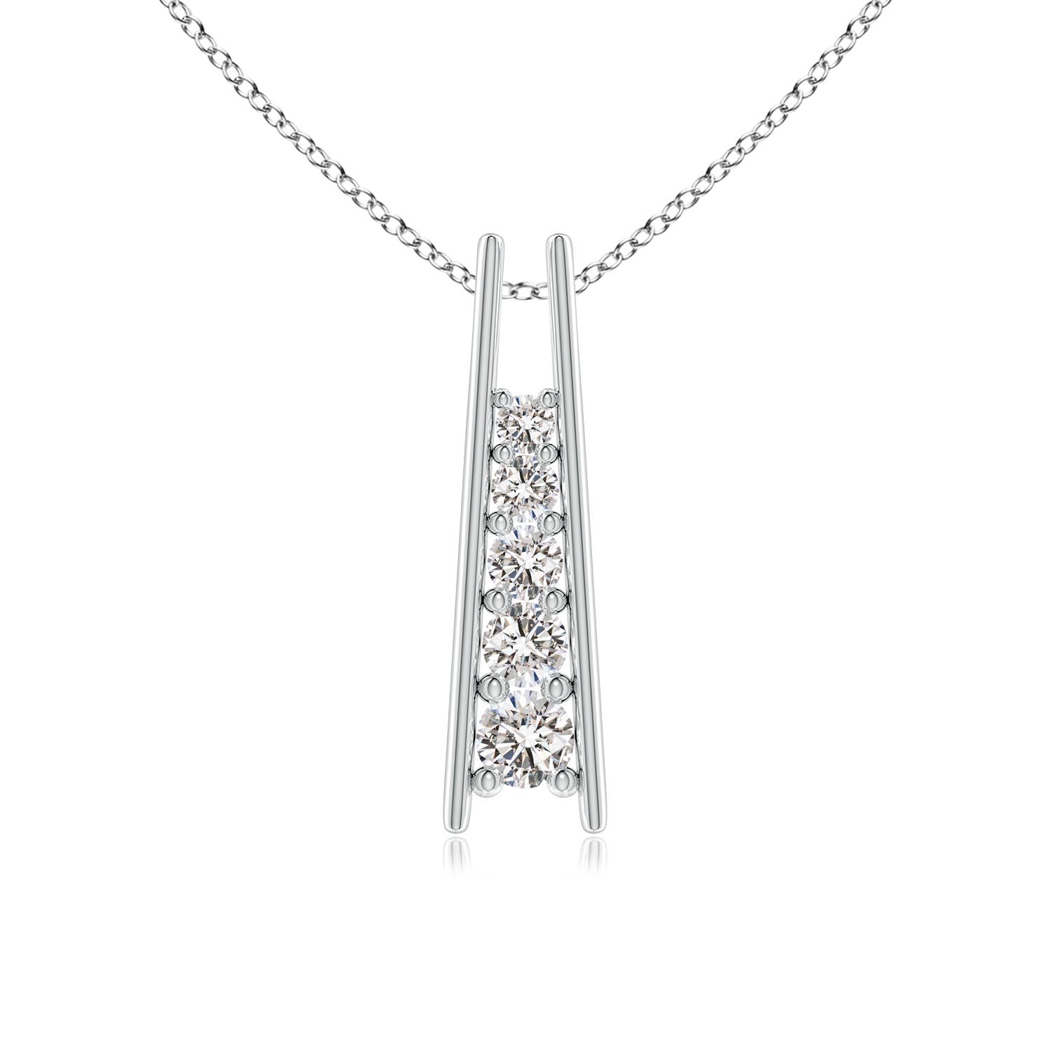 I-J, I1-I2 / 0.52 CT / 14 KT White Gold