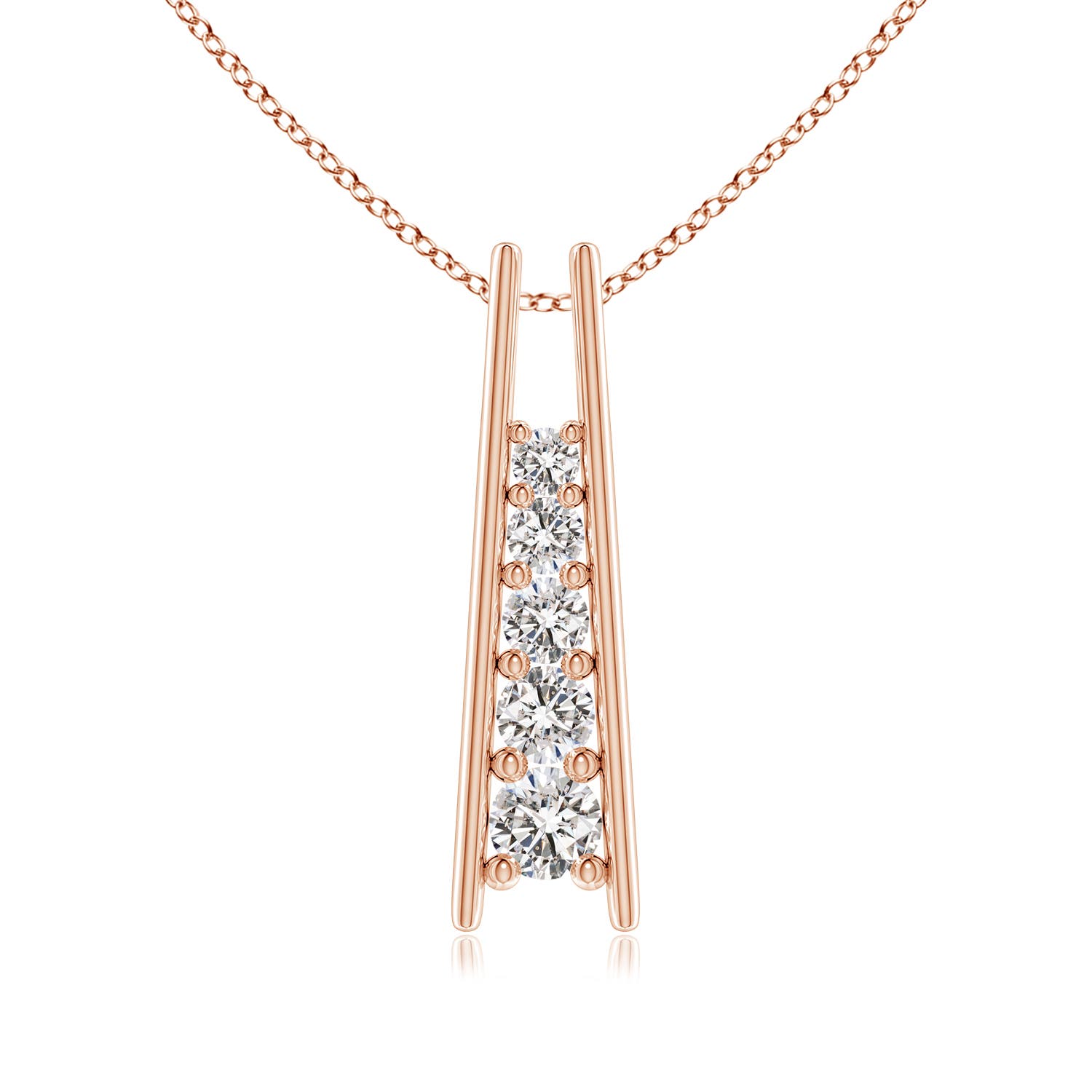 I-J, I1-I2 / 0.75 CT / 14 KT Rose Gold