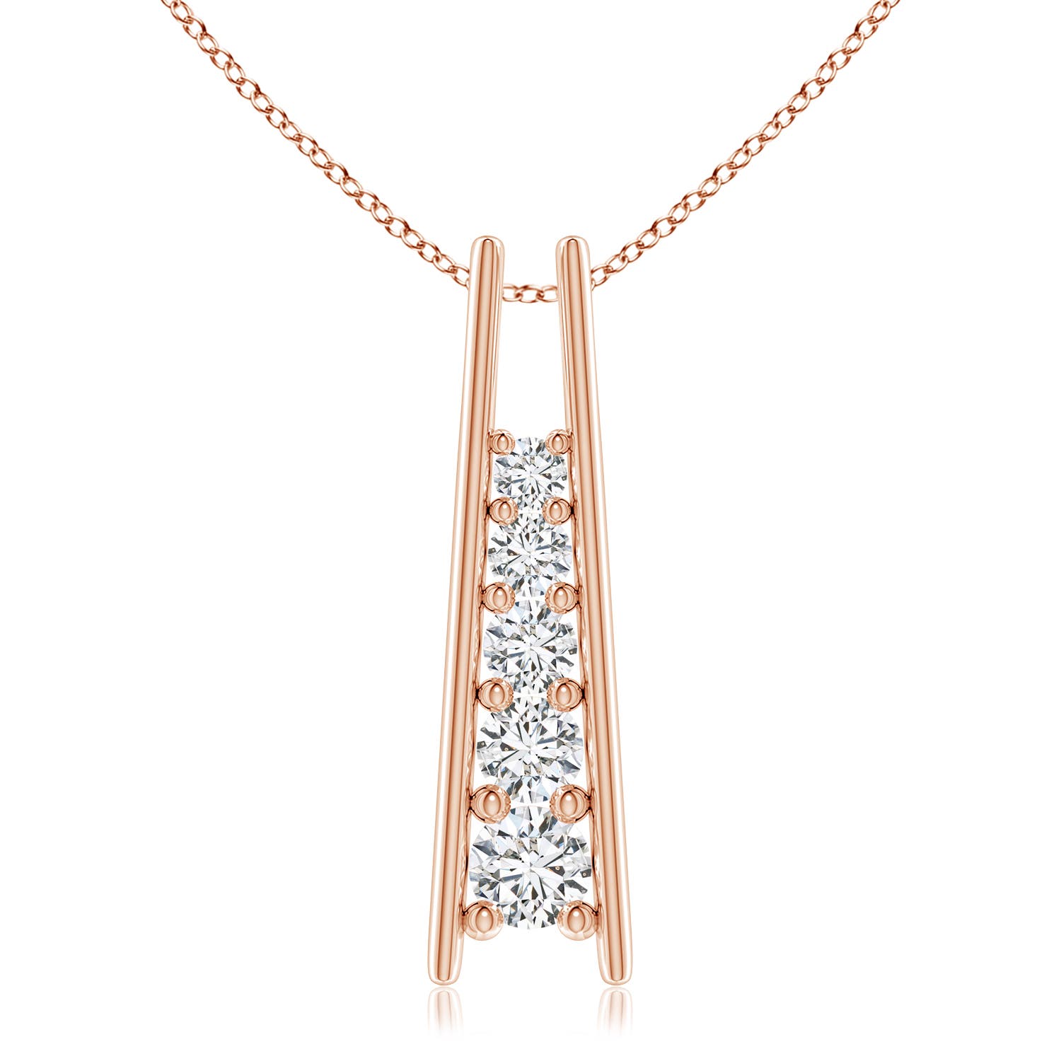 H, SI2 / 1.01 CT / 14 KT Rose Gold