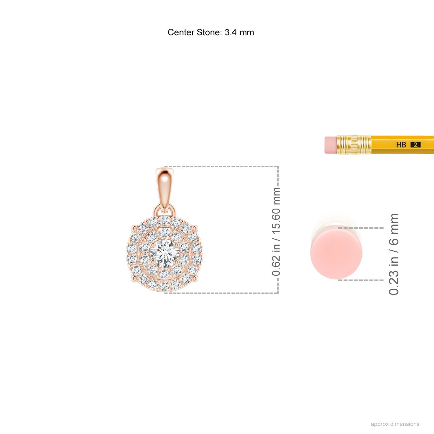 G, VS2 / 0.37 CT / 14 KT Rose Gold