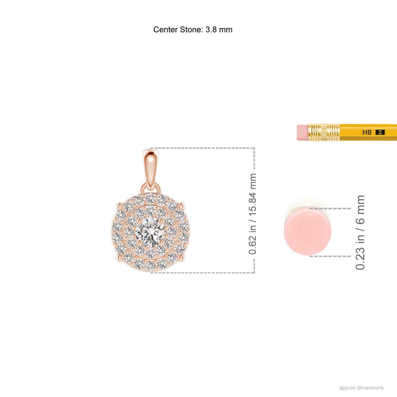 I-J, I1-I2 / 0.48 CT / 14 KT Rose Gold