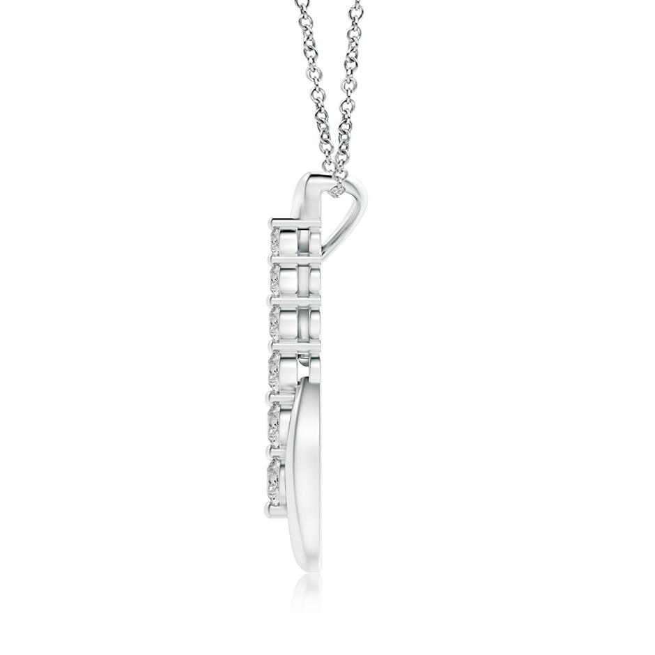 3.8mm KI3 Six Stone Diamond Journey Necklace in White Gold side 199