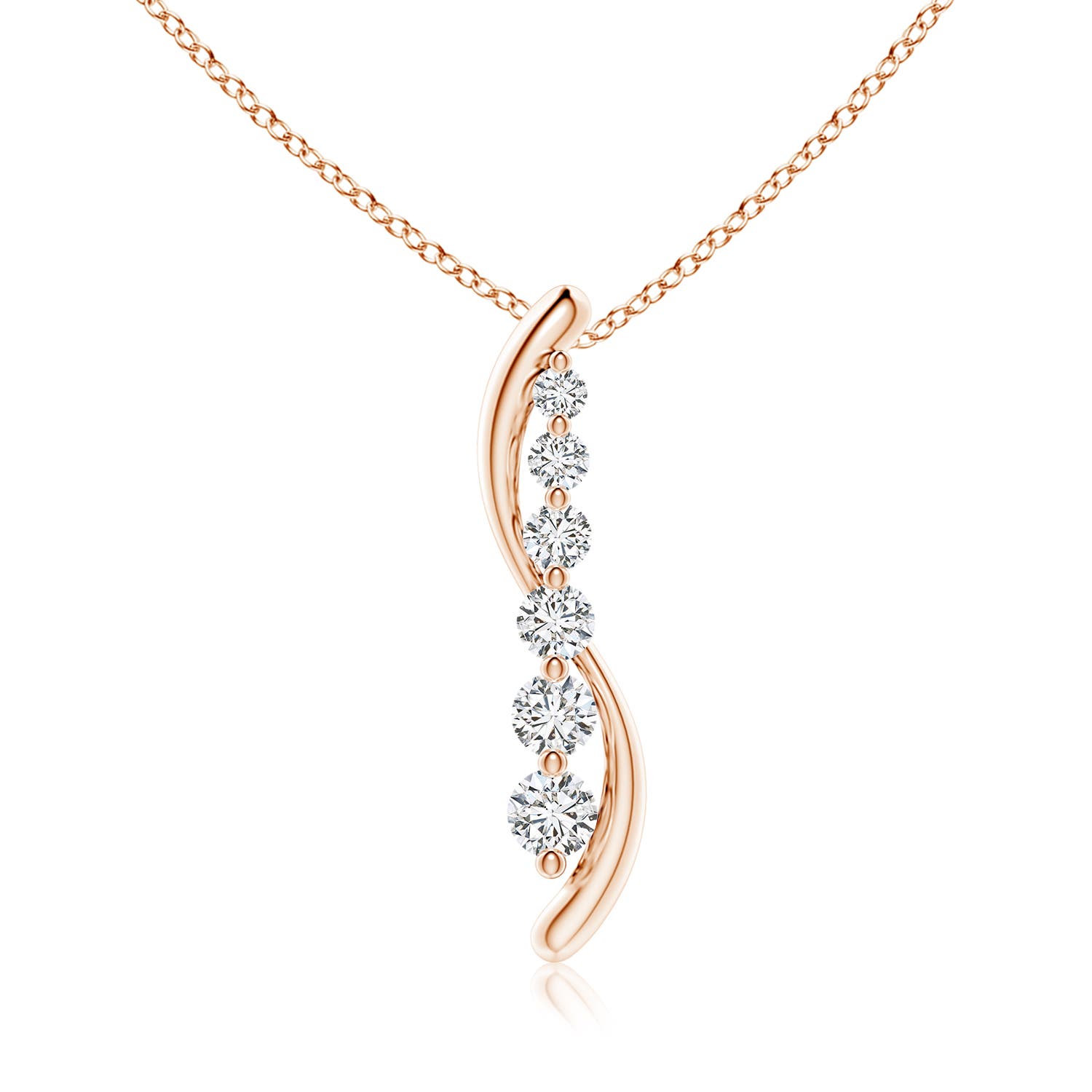 H, SI2 / 1 CT / 18 KT Rose Gold