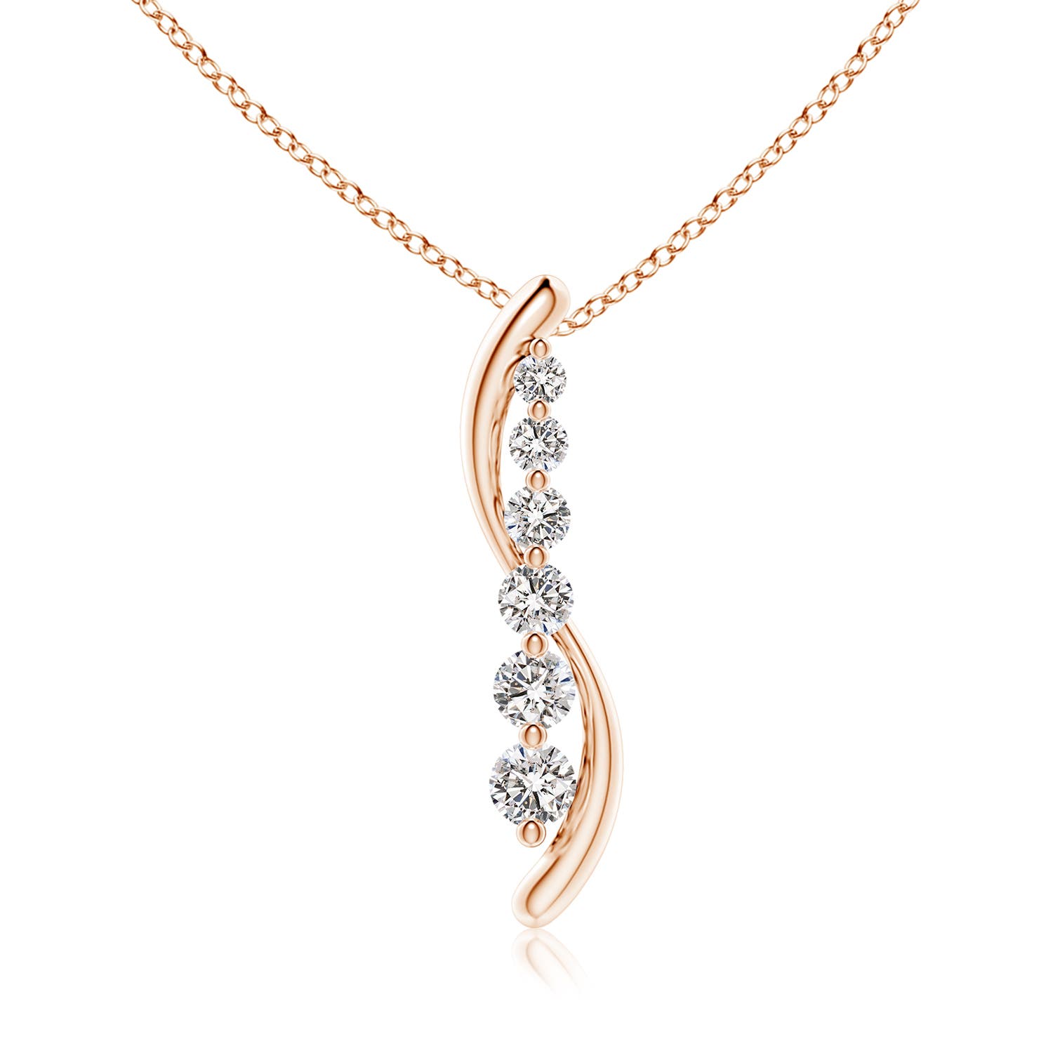 I-J, I1-I2 / 1 CT / 18 KT Rose Gold