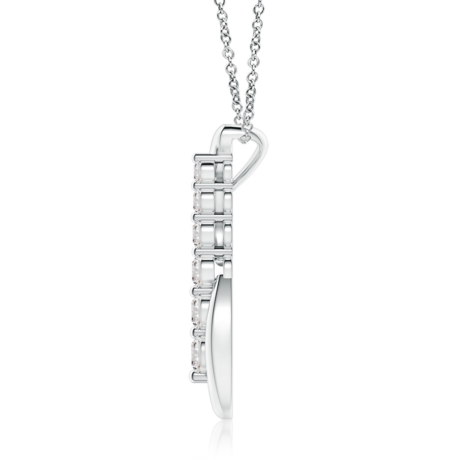 4.2mm IJI1I2 Six Stone Diamond Journey Necklace in P950 Platinum side 199