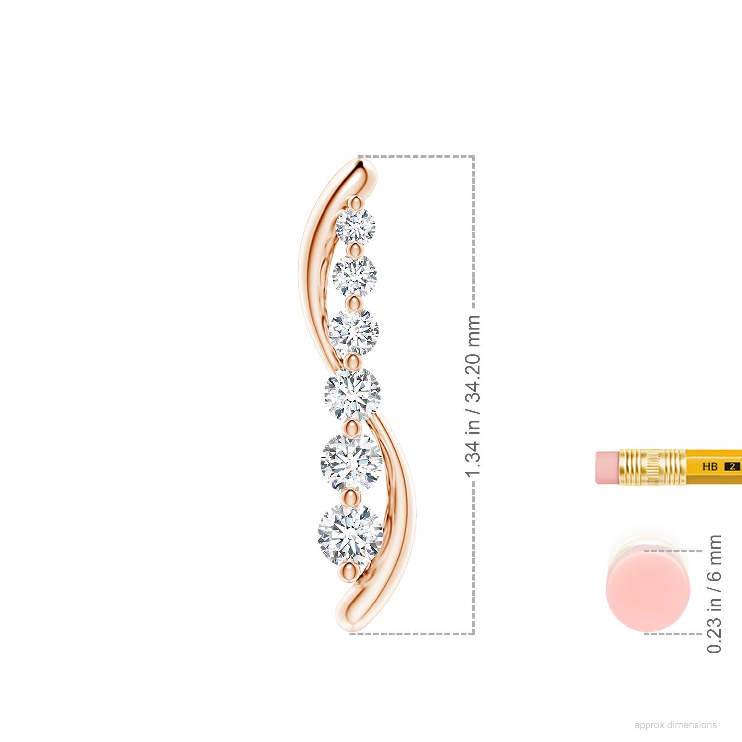 G, VS2 / 1.38 CT / 18 KT Rose Gold