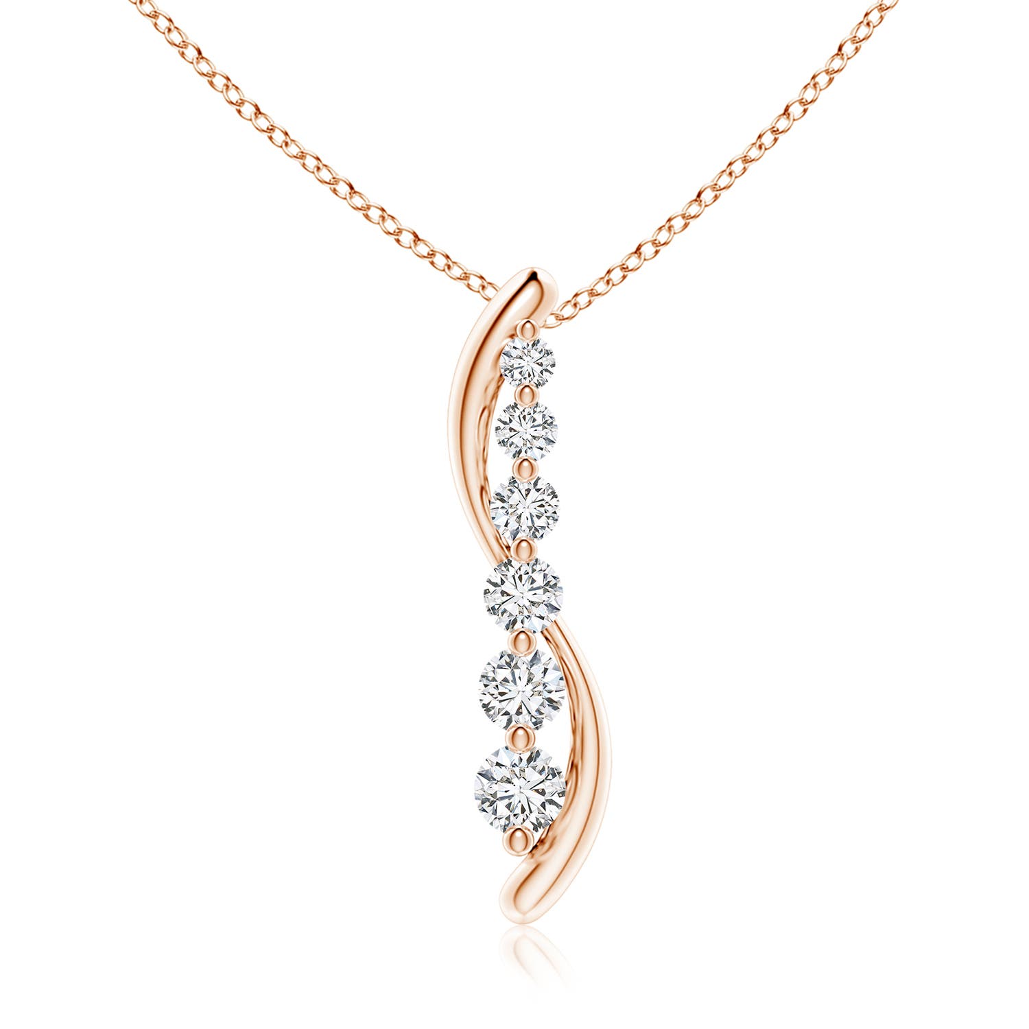 H, SI2 / 1.38 CT / 14 KT Rose Gold