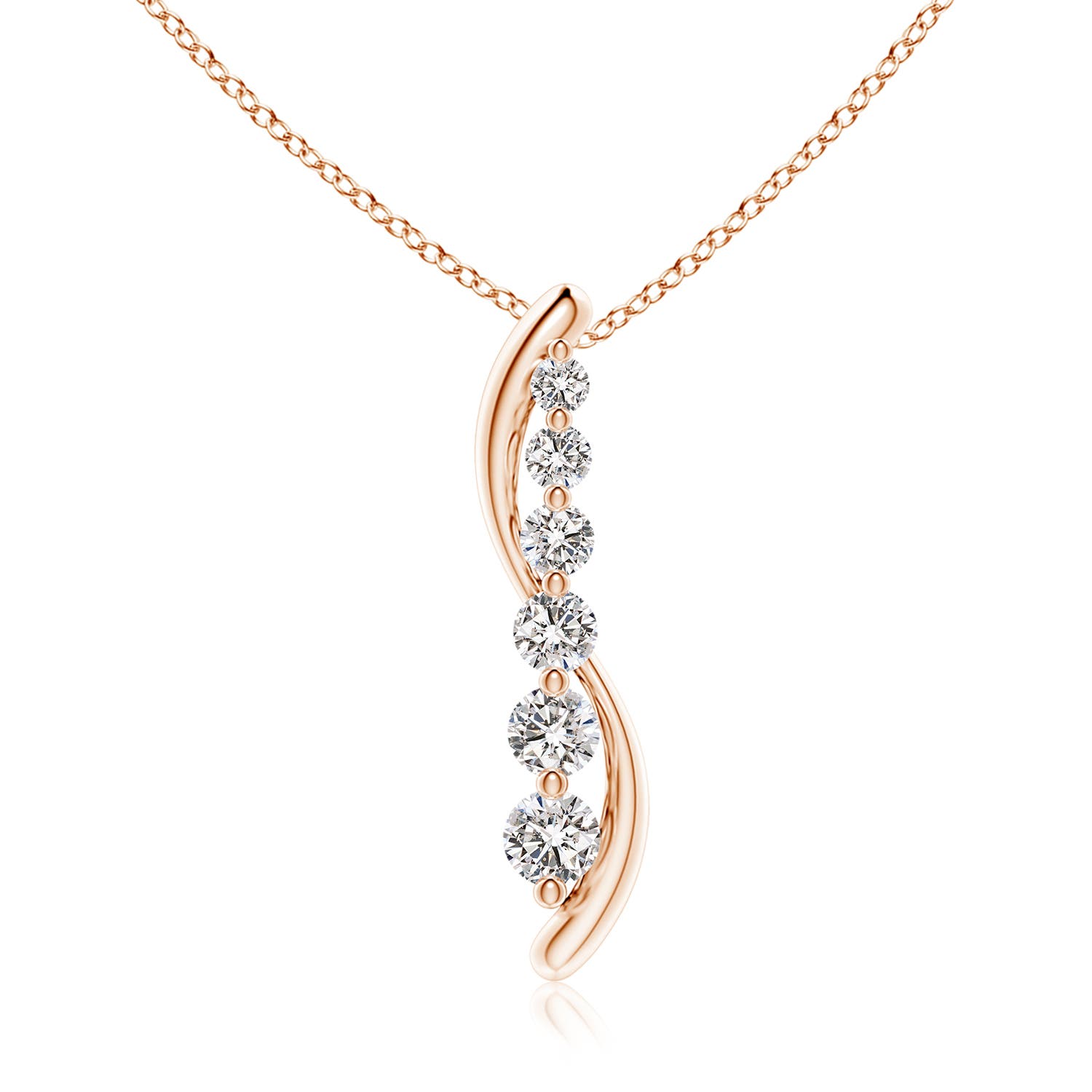 I-J, I1-I2 / 1.38 CT / 18 KT Rose Gold