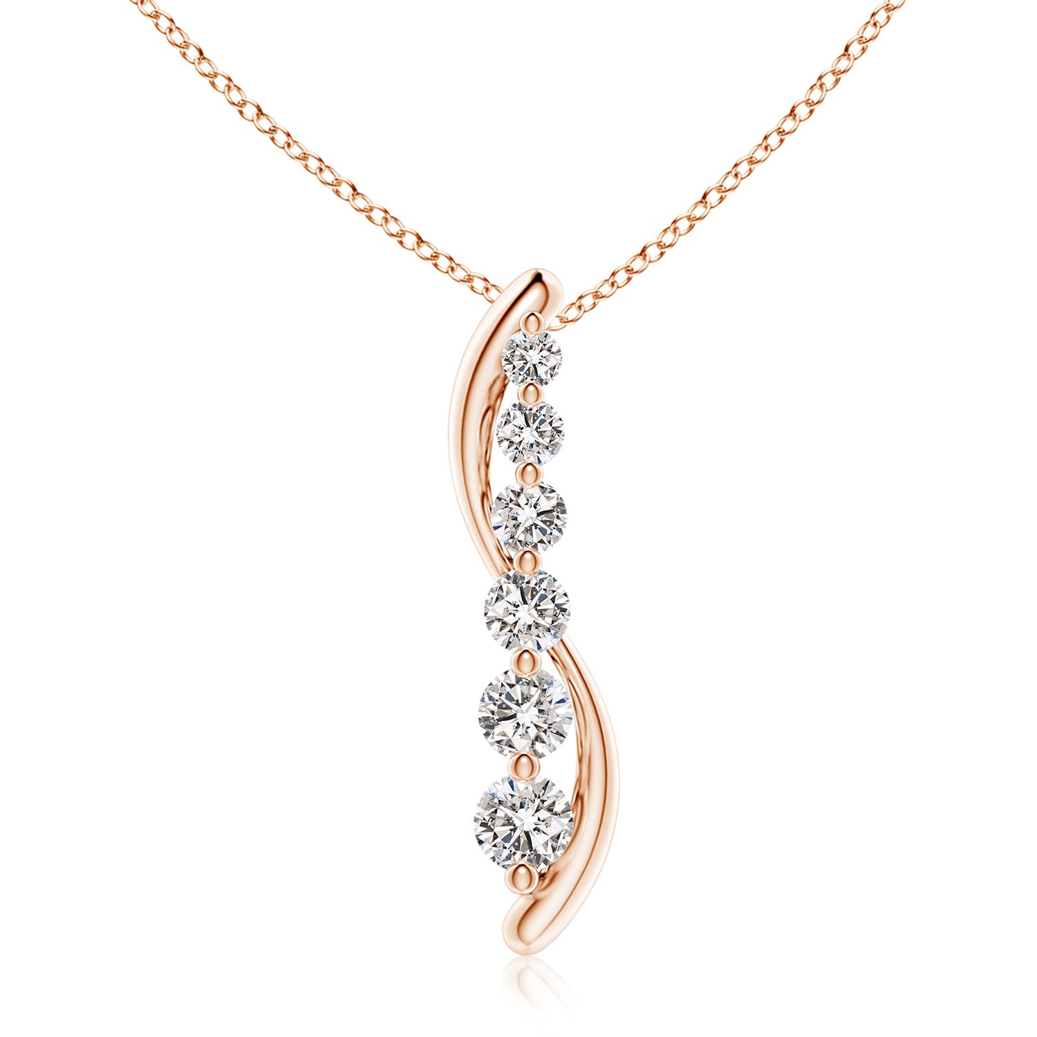 I-J, I1-I2 / 1.9 CT / 18 KT Rose Gold