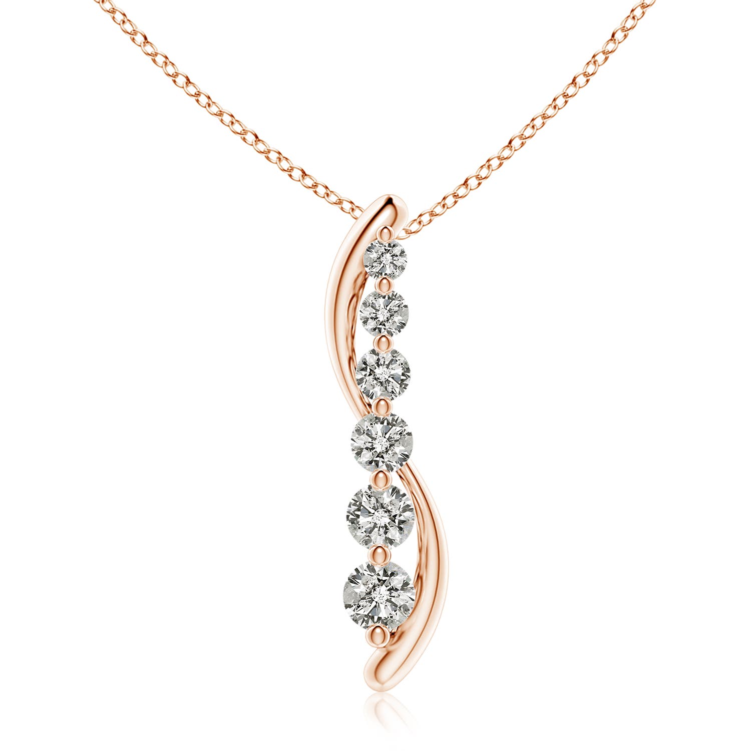 K, I3 / 1.9 CT / 18 KT Rose Gold