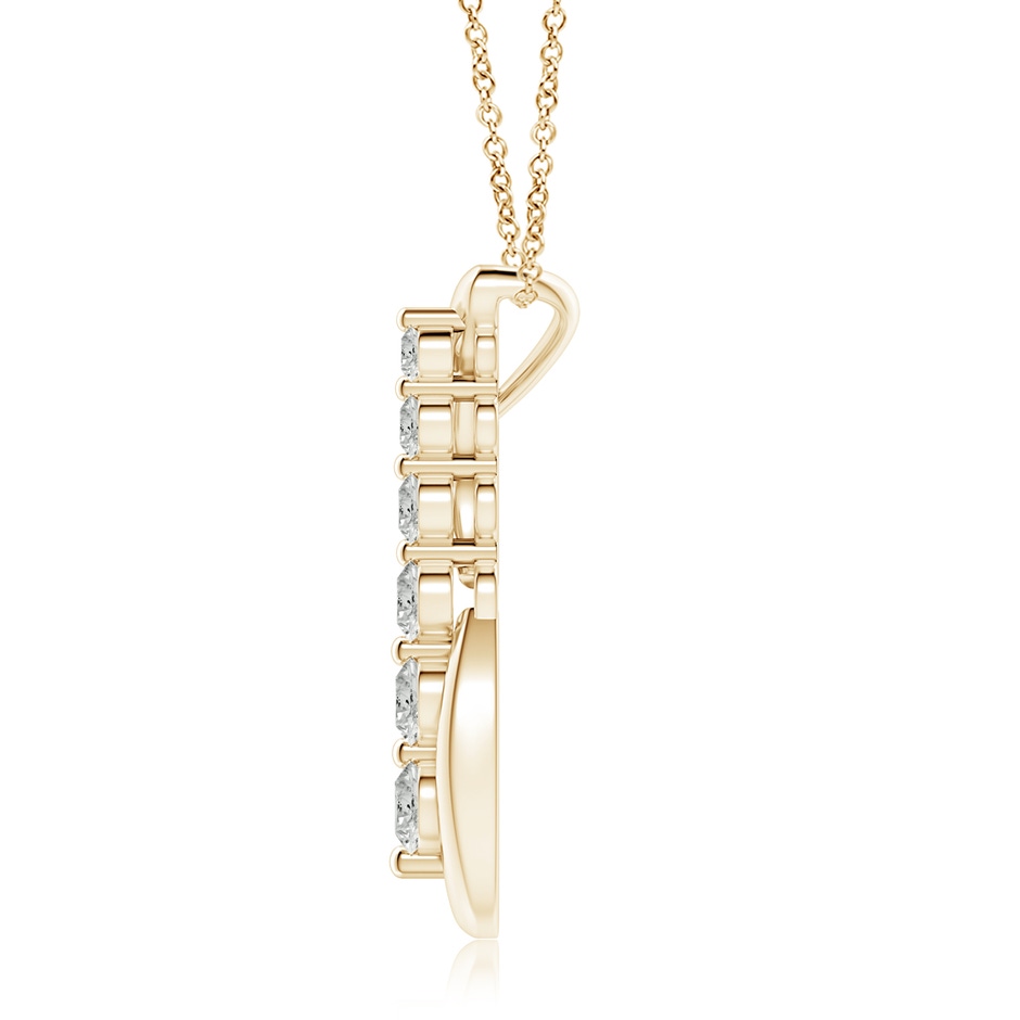5.2mm KI3 Six Stone Diamond Journey Necklace in Yellow Gold side 199