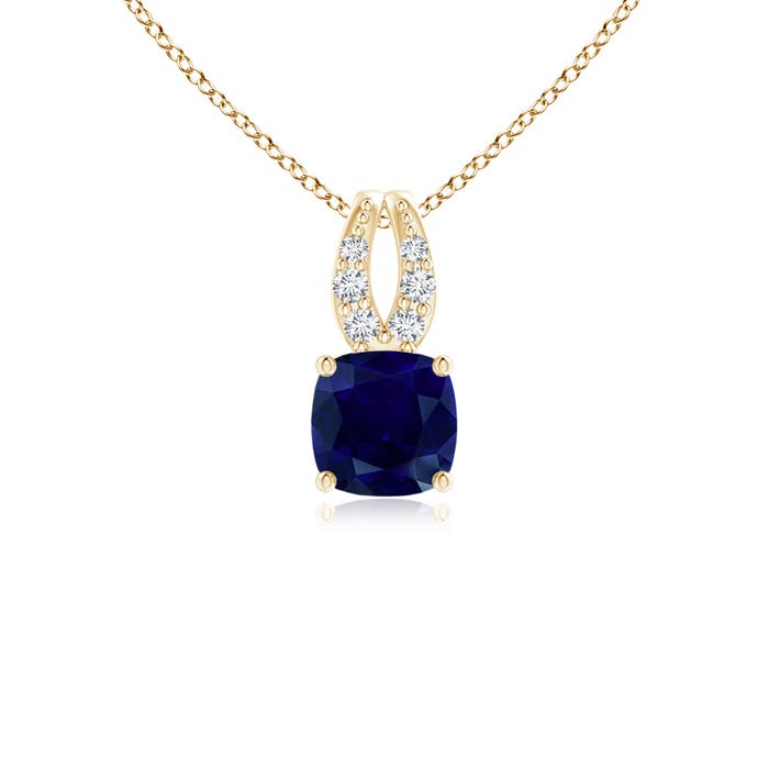 AA - Blue Sapphire / 0.37 CT / 14 KT Yellow Gold