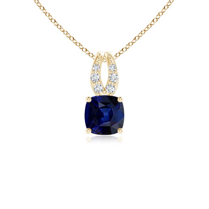 AAA - Blue Sapphire / 0.37 CT / 14 KT Yellow Gold