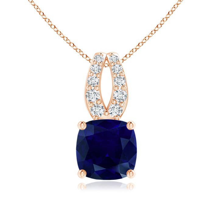 AA - Blue Sapphire / 1.09 CT / 14 KT Rose Gold