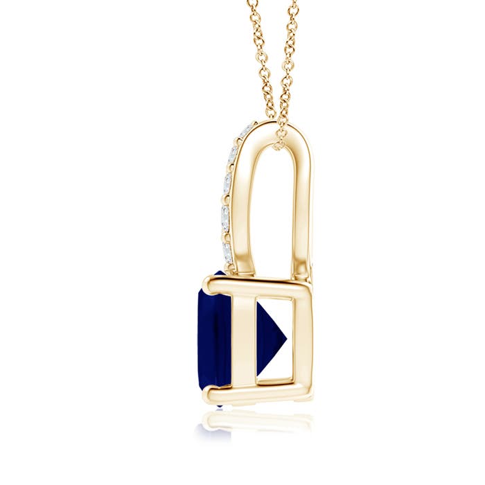 AA - Blue Sapphire / 1.09 CT / 14 KT Yellow Gold