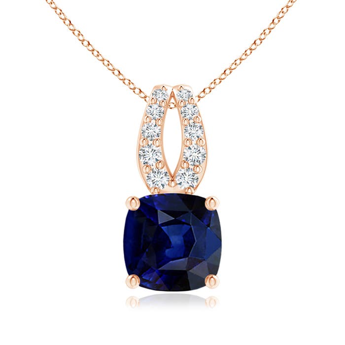 AAA - Blue Sapphire / 1.09 CT / 14 KT Rose Gold