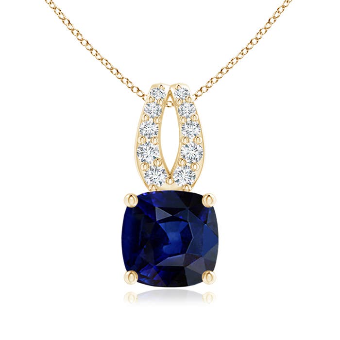 AAA - Blue Sapphire / 1.09 CT / 14 KT Yellow Gold