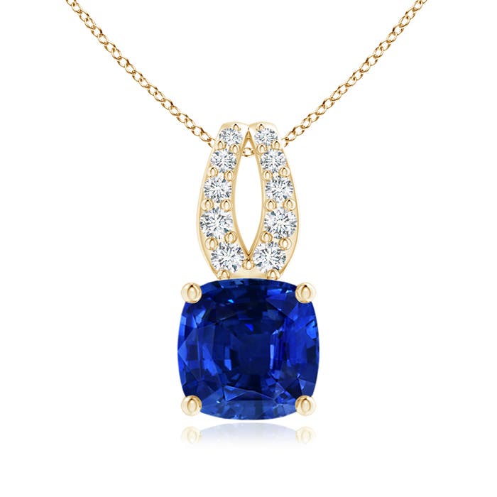 AAAA - Blue Sapphire / 1.09 CT / 14 KT Yellow Gold