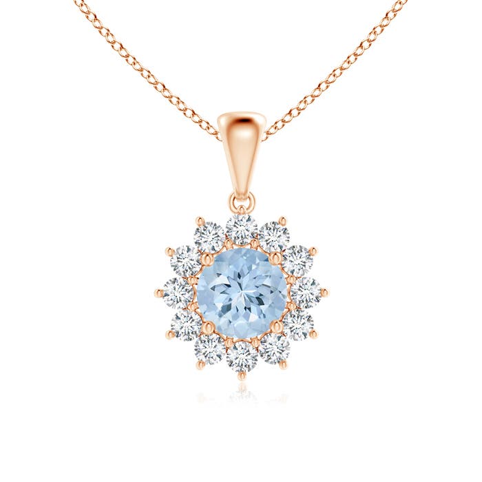 AA - Aquamarine / 1.19 CT / 14 KT Rose Gold