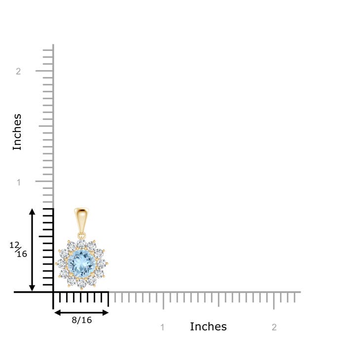 AAA - Aquamarine / 1.19 CT / 14 KT Yellow Gold