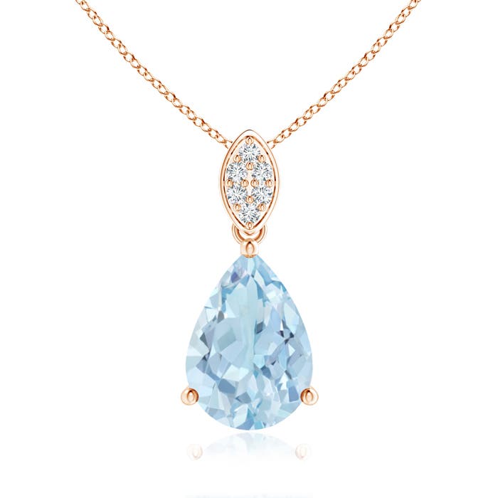 AA - Aquamarine / 1.65 CT / 14 KT Rose Gold