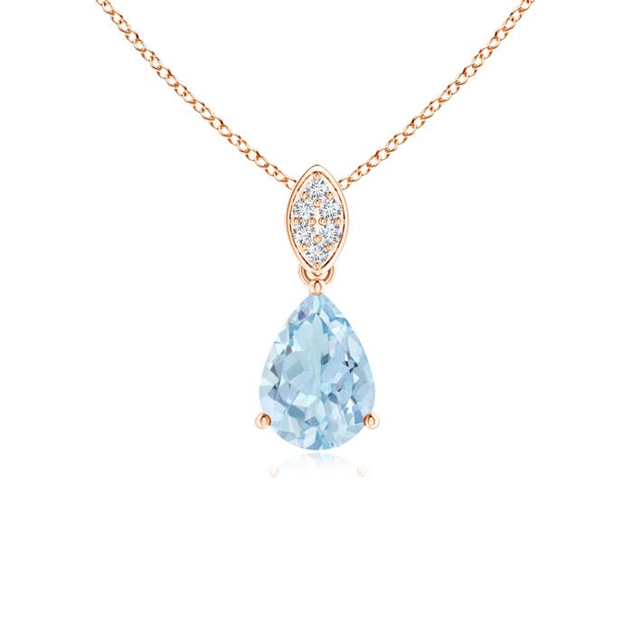 AA - Aquamarine / 0.58 CT / 14 KT Rose Gold