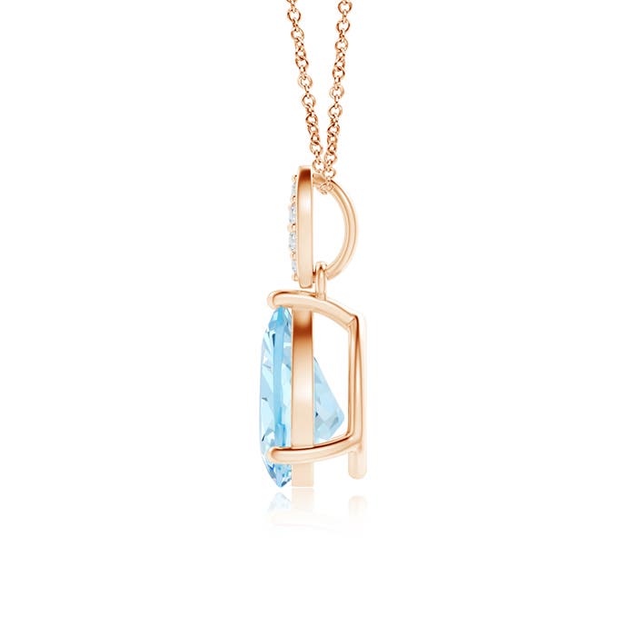 AAA - Aquamarine / 0.89 CT / 14 KT Rose Gold