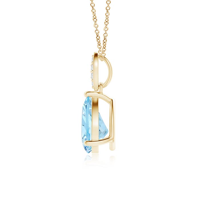 AAAA - Aquamarine / 0.89 CT / 14 KT Yellow Gold