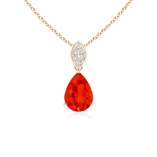 Pear AAAA Fire Opal