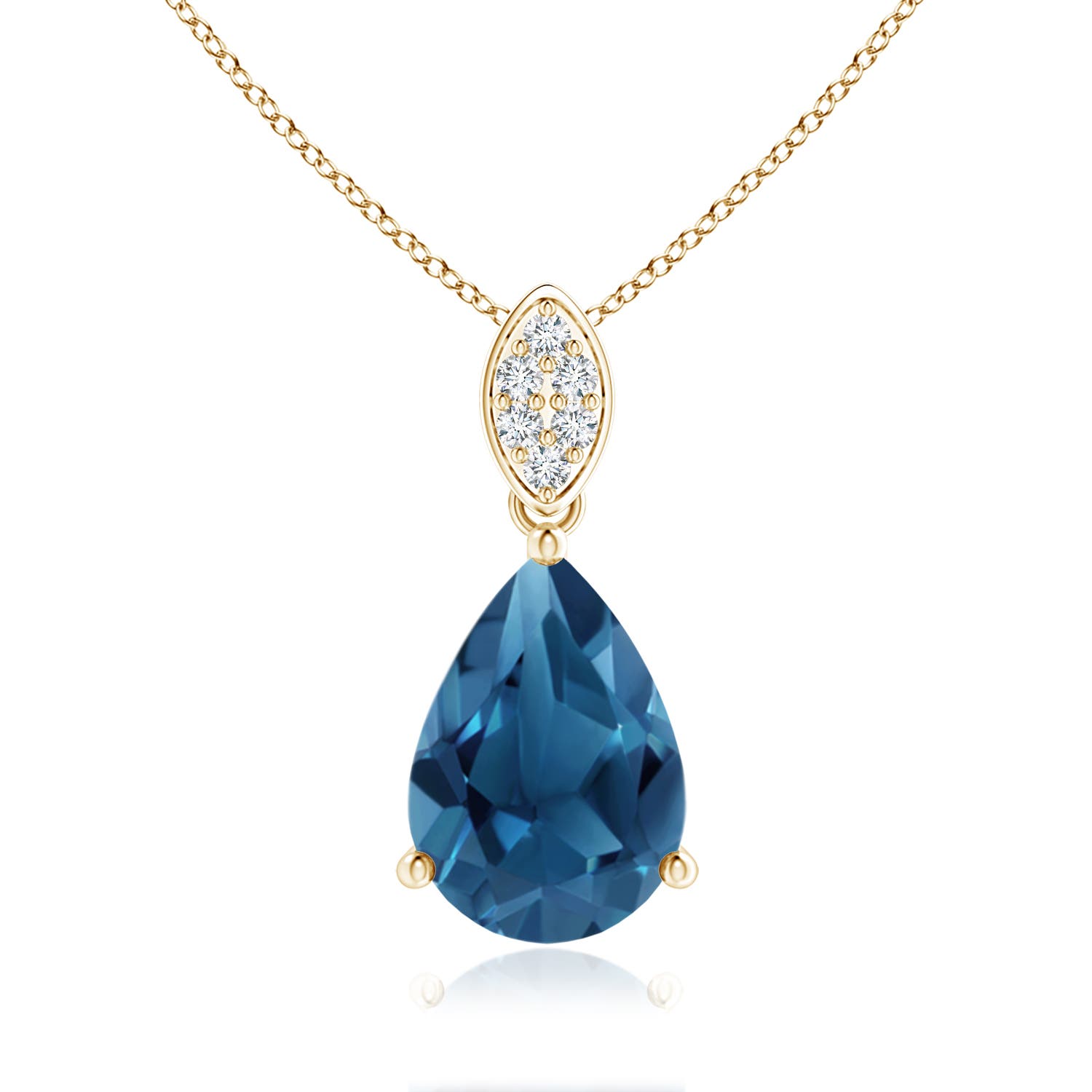 AA - London Blue Topaz / 2.35 CT / 14 KT Yellow Gold