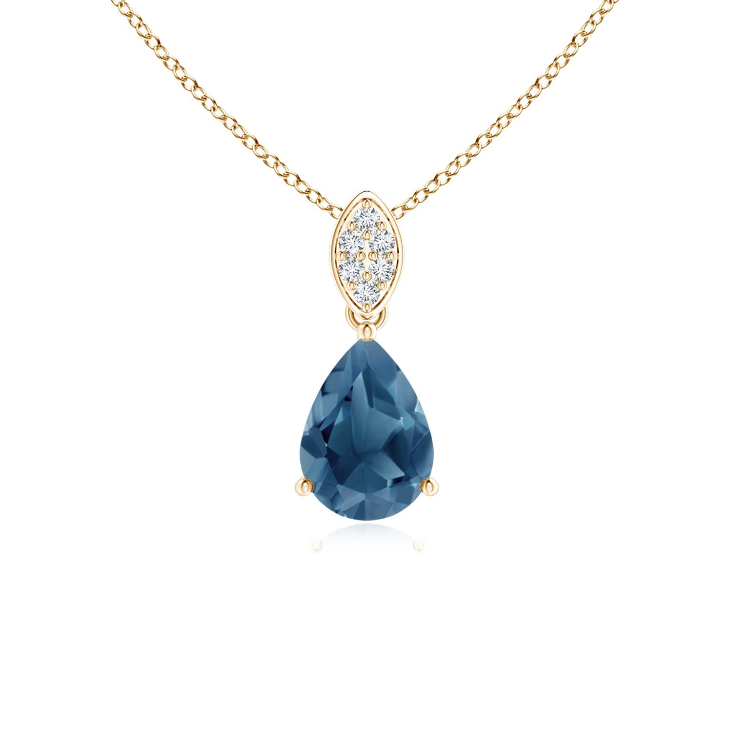 A - London Blue Topaz / 0.83 CT / 14 KT Yellow Gold