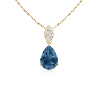 Pear A London Blue Topaz