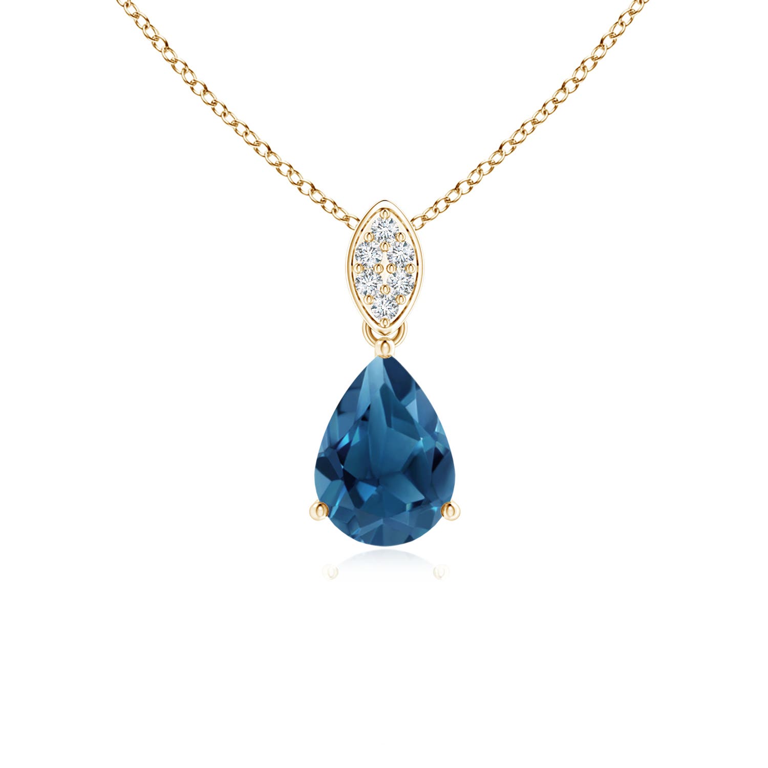 AA - London Blue Topaz / 0.83 CT / 14 KT Yellow Gold