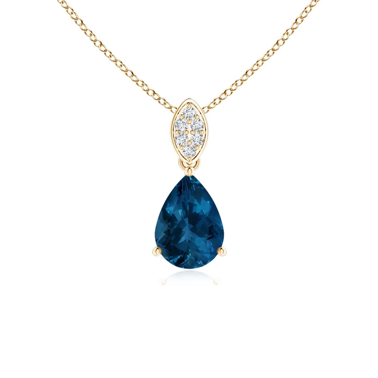 AAA - London Blue Topaz / 0.83 CT / 14 KT Yellow Gold