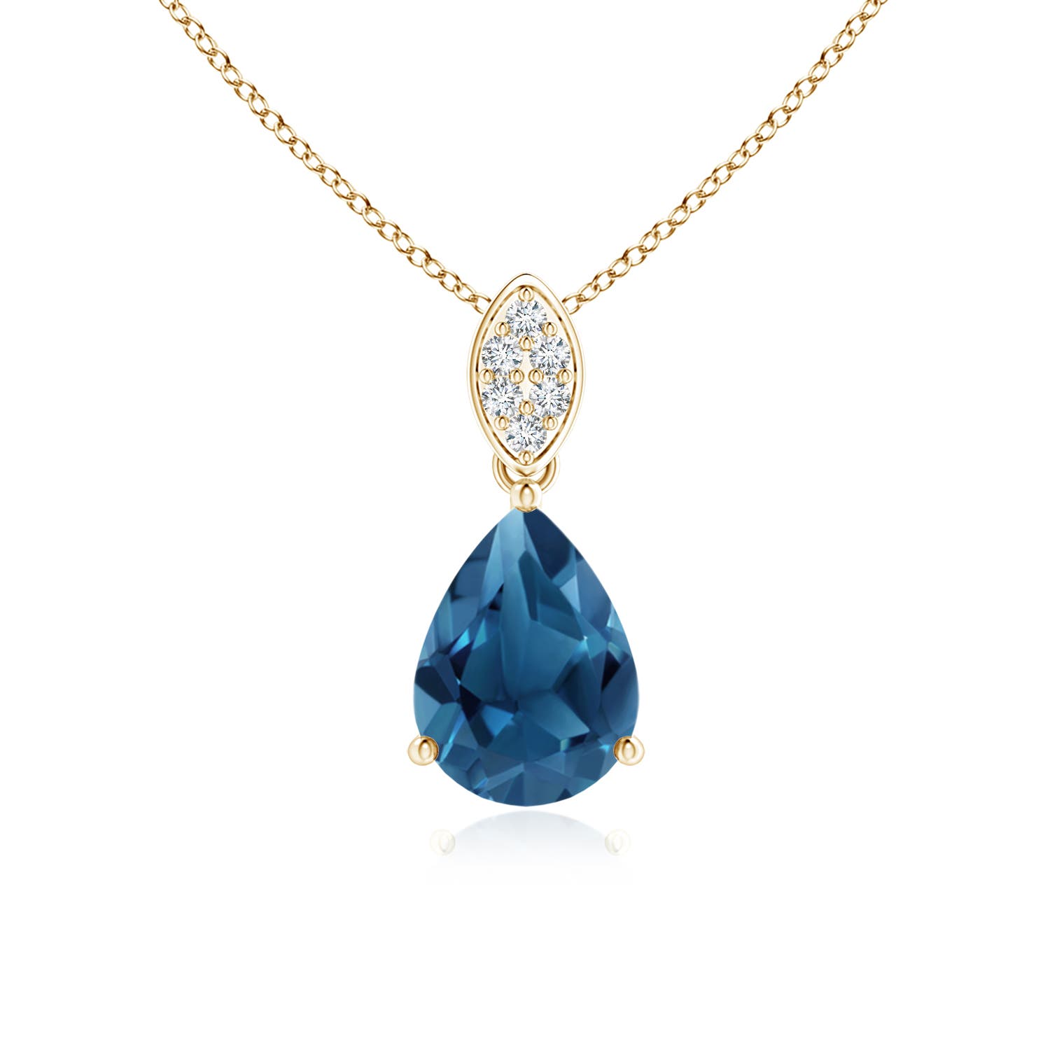 AA - London Blue Topaz / 1.29 CT / 14 KT Yellow Gold