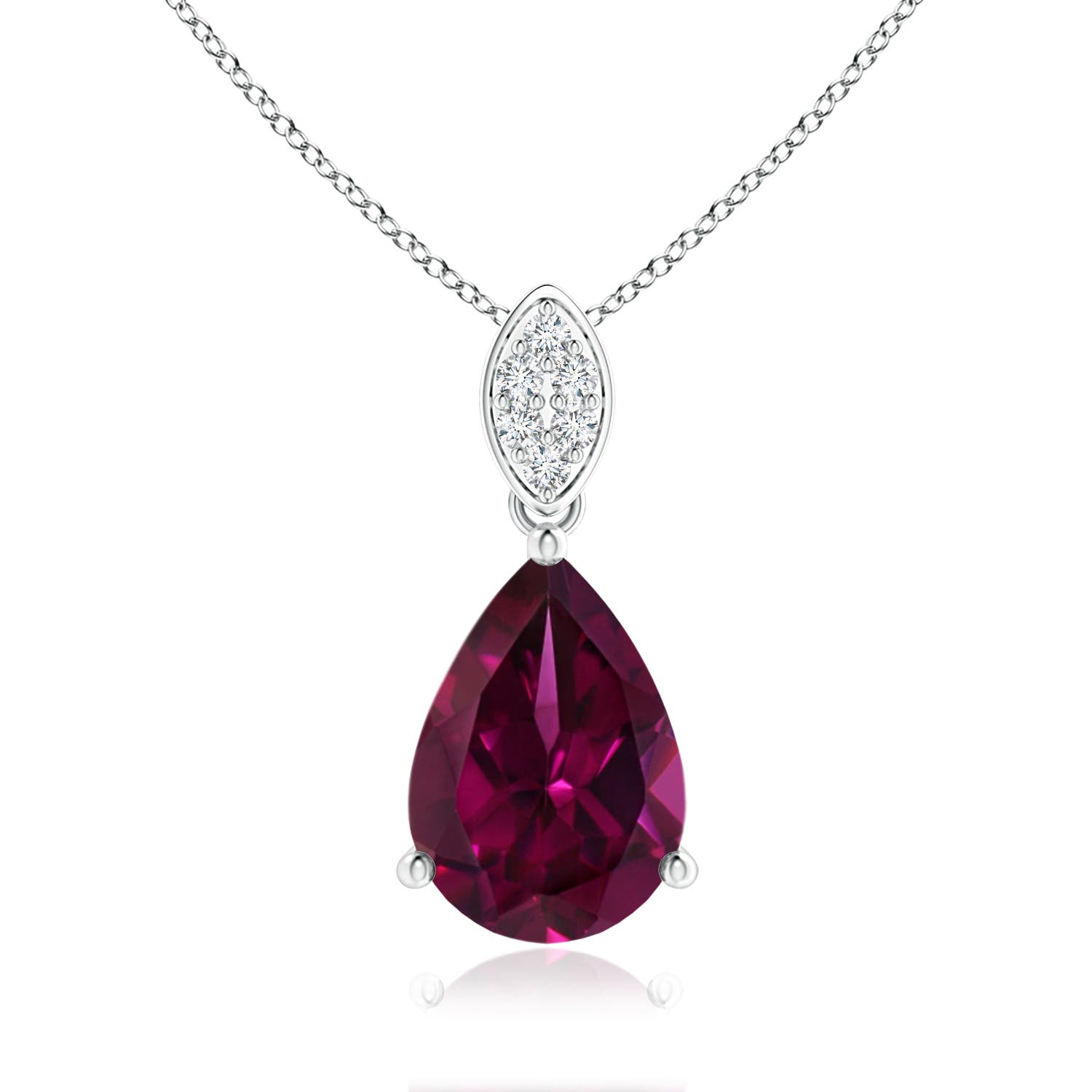 Shop Platinum Rhodolite Garnet Pendants for Women | Angara