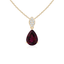 Drop Yellow Gold Rhodolite Garnet Jewelry