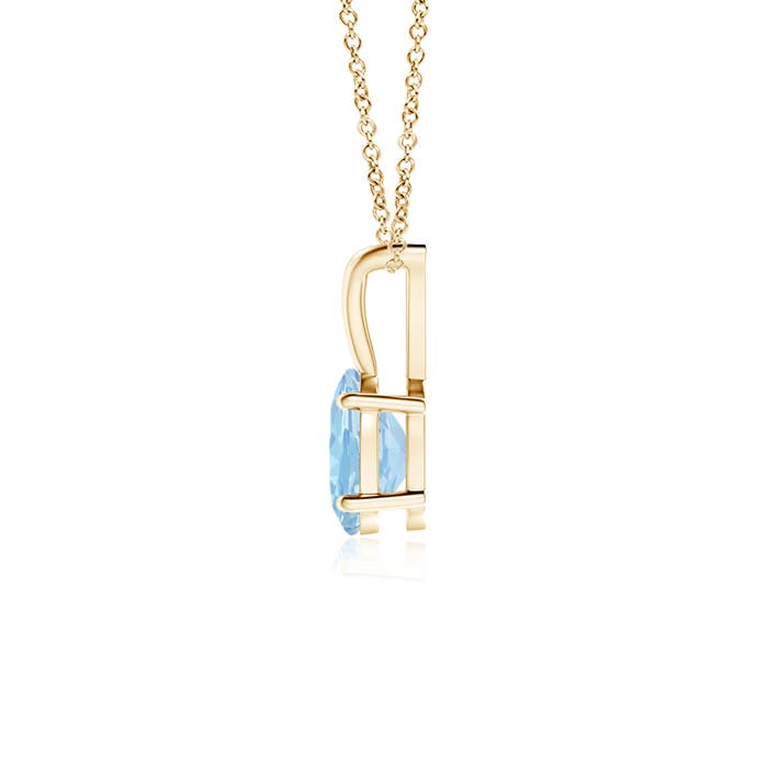 AAA - Aquamarine / 0.4 CT / 14 KT Yellow Gold