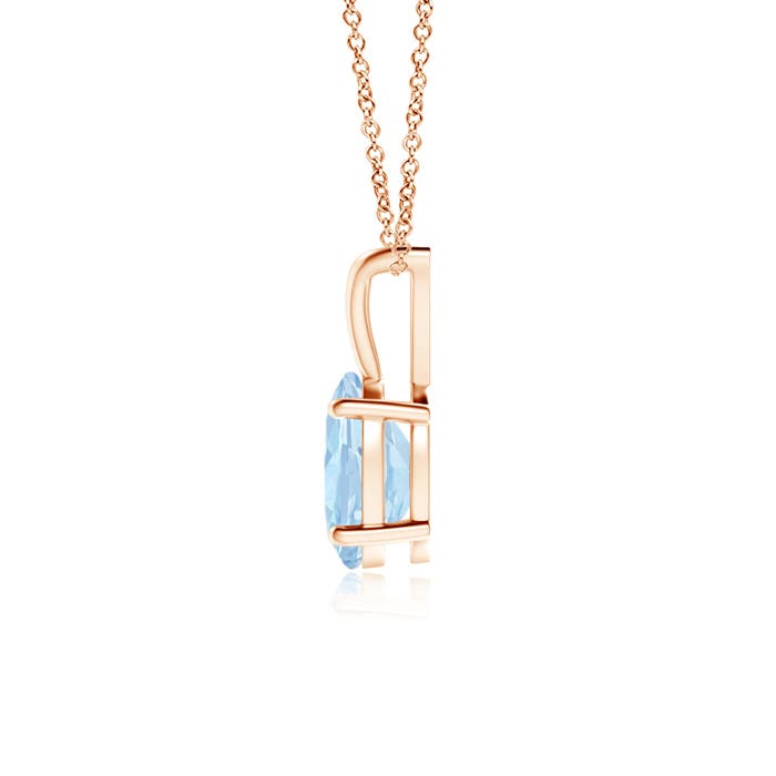 AA - Aquamarine / 0.6 CT / 14 KT Rose Gold